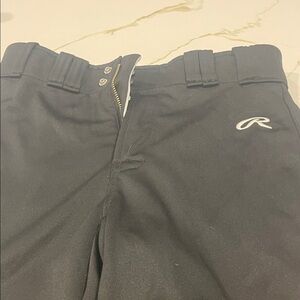 Rawlings Black baseball pants